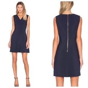 KATE SPADE SIZE 10 DRESS DARK BLUE MIDI